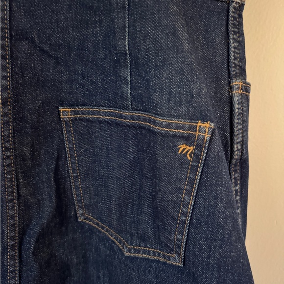 MADEWELL dark denim button down dress, Size 10 - Picture 4 of 5